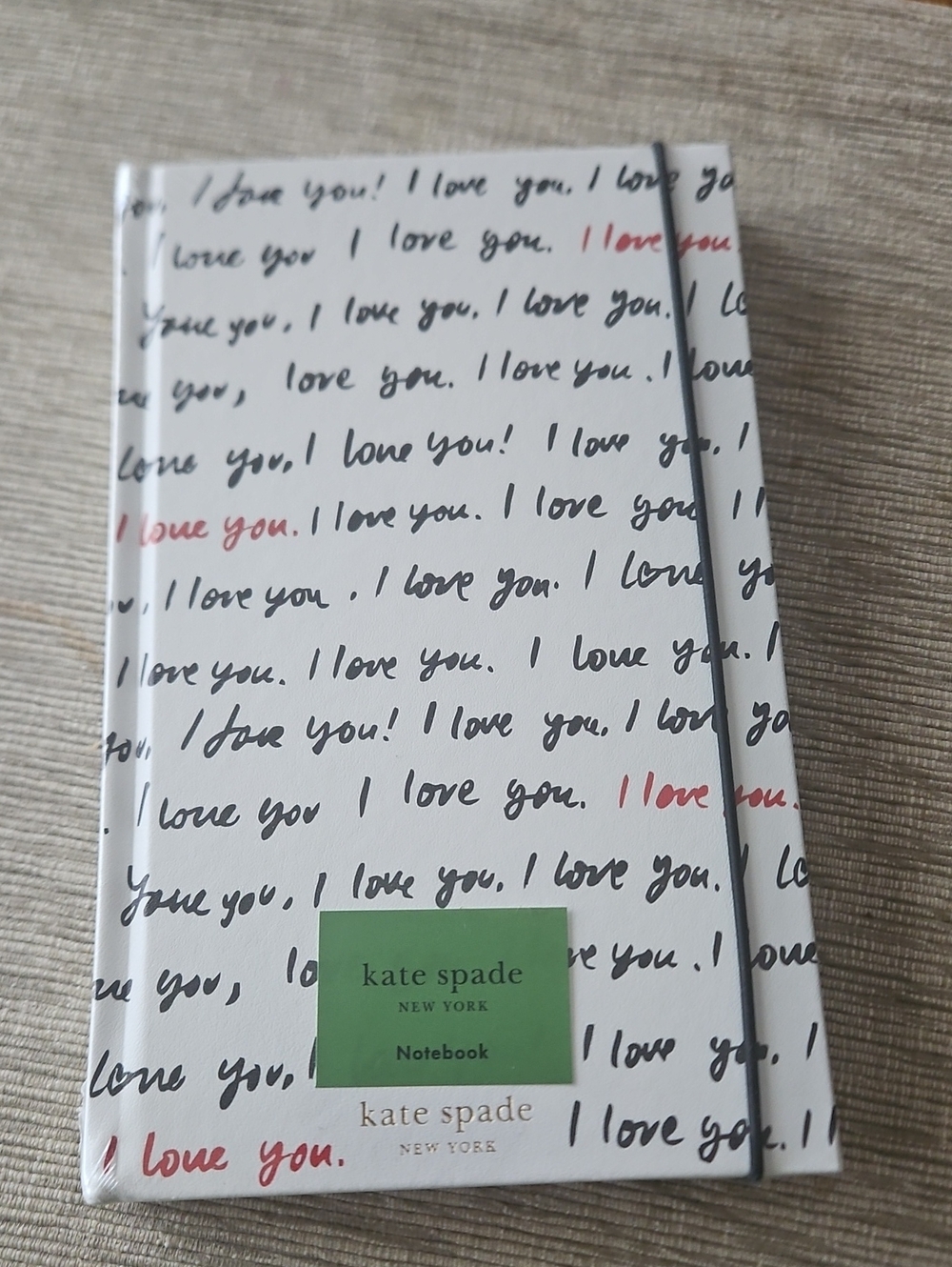 Kate Spade New York  " I Love You!" Take Note Notebook.